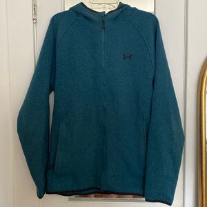Men’s Blue Underarmour Fleece Zip-up Hoodie